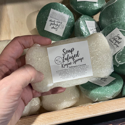 Large Shea Soap Infused Sponges