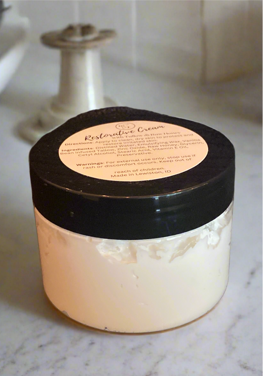 Restorative Cream with Tallow & Raw Honey
