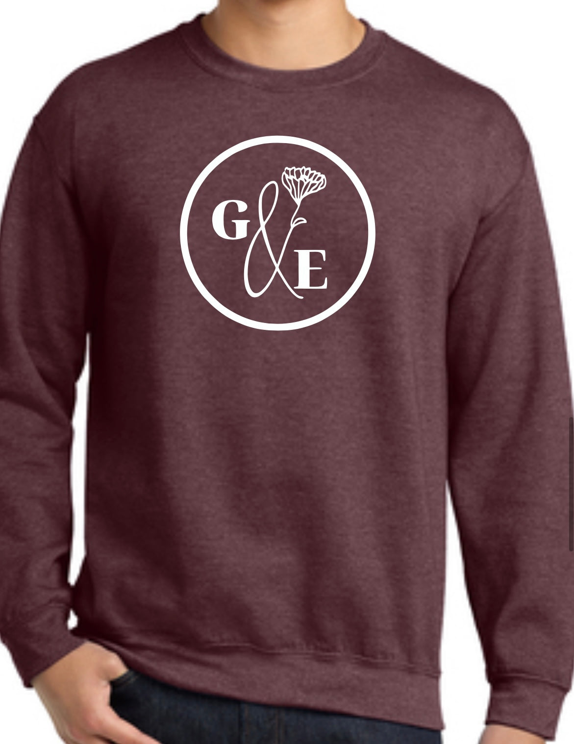 G&E Logo Crewneck - Maroon