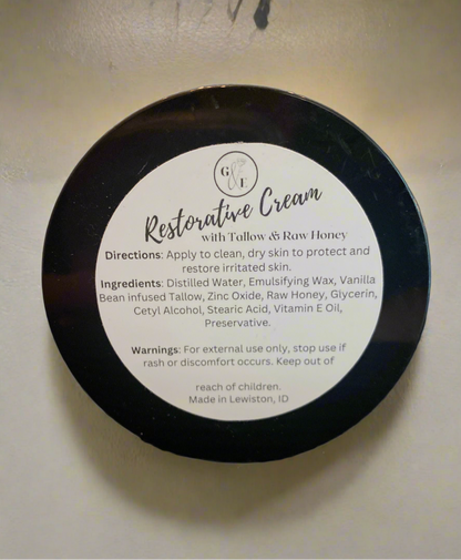 Restorative Cream with Tallow & Raw Honey