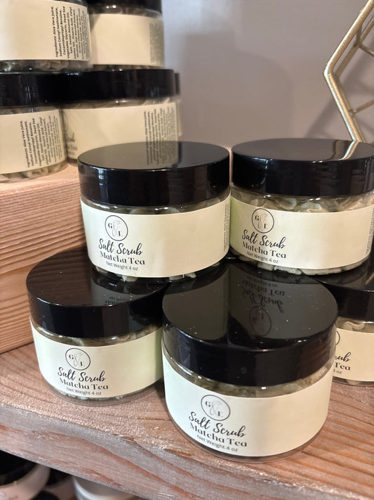 Match Tea Salt Foaming Scrub