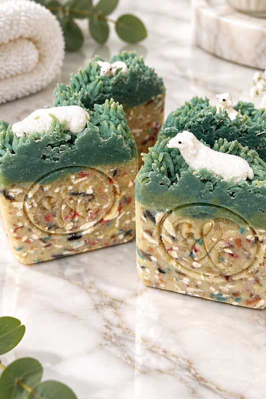 Flannel Goat Milk Soap - with Sheep