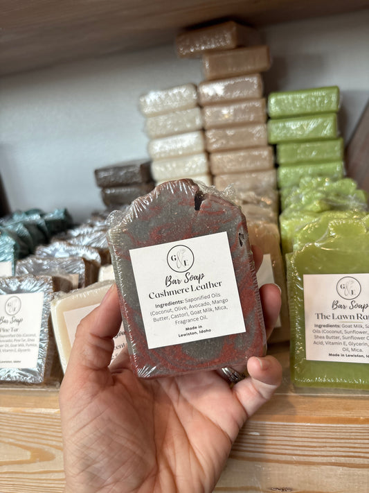 Cashmere Leather Bar Soap - Goats Milk