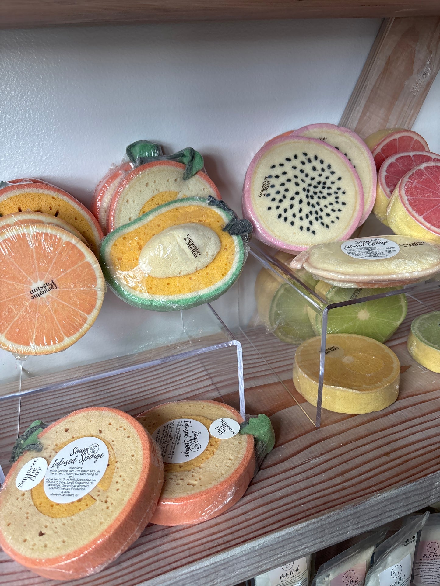 Fruit Shaped Soap Infused Sponges