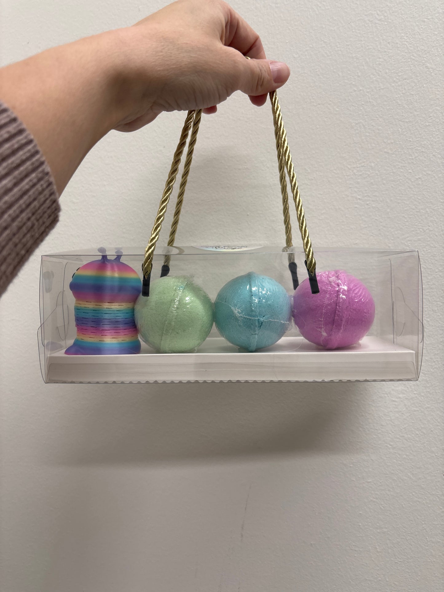 Bathbombs + Springo Toy